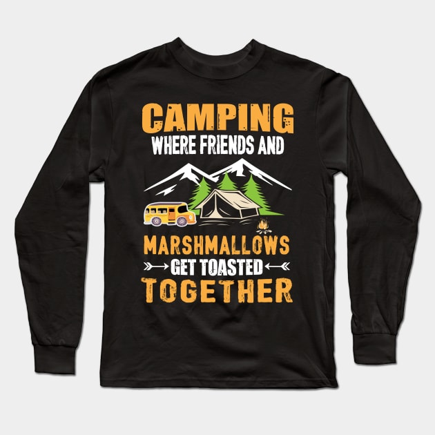 Camping Long Sleeve T-Shirt by Tribun Dash